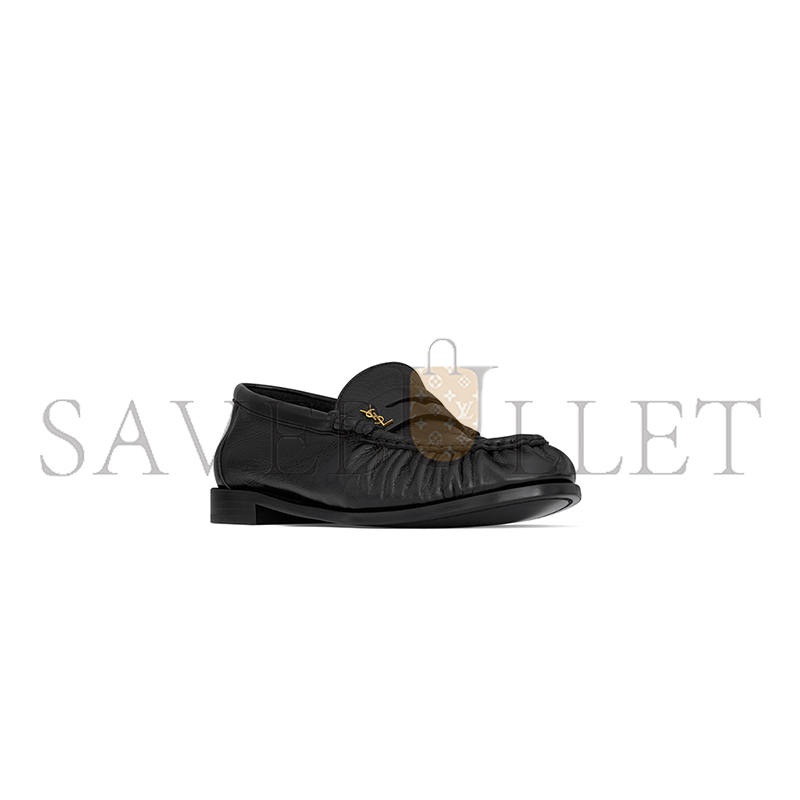 YSL LE LOAFER SUPPLE IN SHINY LEATHER 775867AA00K1000